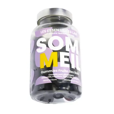Les Essentielles Lab Sommeil - Melatonine Et Plantes - 60 Gummies Fruits Des Bois