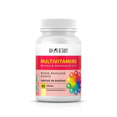 Bioherbs Multivitamines - Mineraux Et Vitamines De A A Z - 60 Gelules