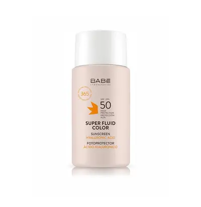 Babe Super Fluid Color Protection Solaire Teinte- Acide Hyaluronique - Spf50 50ml
