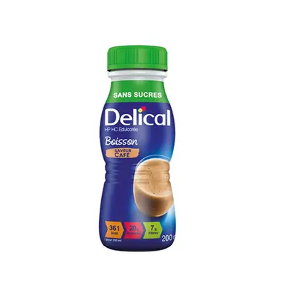 Delical Boisson Hp/hc Sans Sucres Saveur Cafe - 200ml