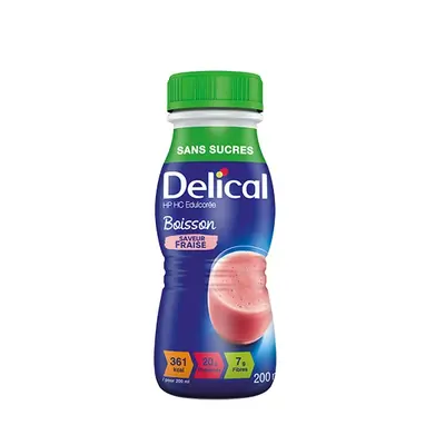 Delical Boisson Hp/hc Sans Sucres Saveur Fraise - 200ml