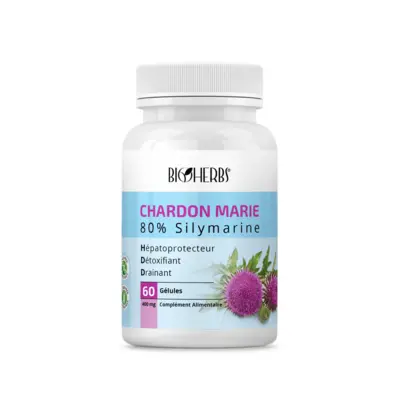 Bioherbs Chardon Marie - 80% Silymarine - 60 Gelules