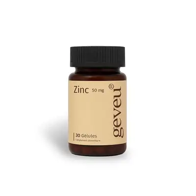 Geveu Zinc 50mg 30 Gelules