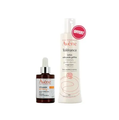 Avene Ventes Flash Vitamin Activcg Serum Correcteur Eclat 30ml + Tolerance Lotion Gelifiee 200ml Offerte