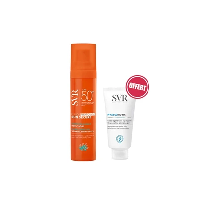 Svr Ventes Flash Sun Secure Fluide Photo-age Spf50 40ml + [hyalu] Biotic Gelee Regenerante Repulpante 15ml Offerte