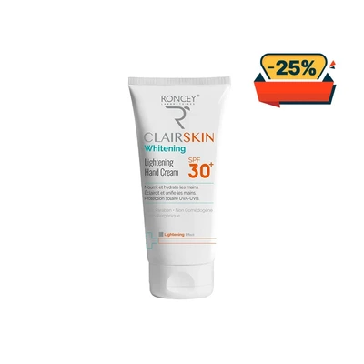 Roncey Clairskin Creme Mains Eclaircissante Spf30+ - 100ml