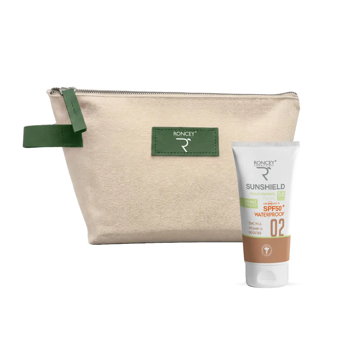 Roncey Sunshield Ecran Teinte 02 Waterproof Spf50+ - Peaux Grasses - 50ml