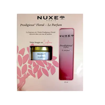 Nuxe Coffret Prodigieux Floral - Le Parfum 50ml + Bougie Offerte