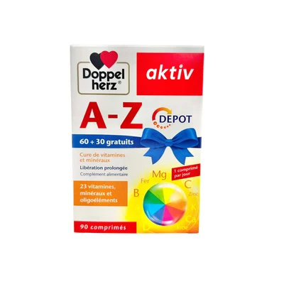 Doppelherz Aktiv A-z Depot Pack Promo - Cure De Vitamines Et Minéraux - 90 Comprimes
