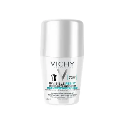 Vichy Deodorant Bille Invisible Resist Dermo-detranspirant 72h Roll-on - 50ml