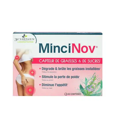 3 Chenes Mincinov Capteur De Graisses Et De Sucres - 60 Comprimes