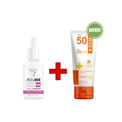 Roncey Pack Promo Serum Hydraskin + Biosun Ecran Solaire Invisible Offert