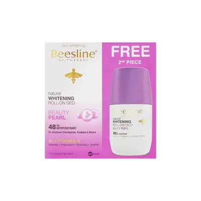 Beesline Pack Promo Roll-on Deo Eclaircissant Beauty Pearl - 1 Acheté + 1 Offert