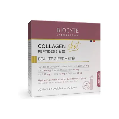 Biocyte Collagen Shot - 10 Fioles Buvables