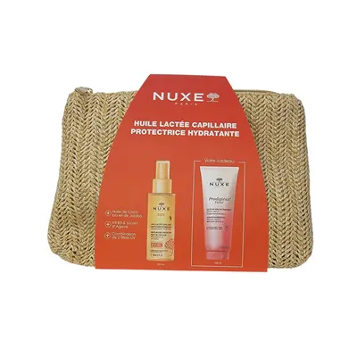 Nuxe Trousse Sun Huile Lactee Capillaire 100ml + Gelee De Douche Parfumee Florale 200ml Offerte