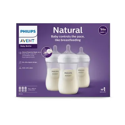 Philips Avent Natural Response Pack 3 Biberons - 260ml