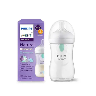 Philips Avent Biberon Plastique Natural Response Air Free 3-6mois - 260ml