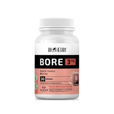 Bioherbs Bore 3mg - Capital Osseux & Muscles - 30 Gelules