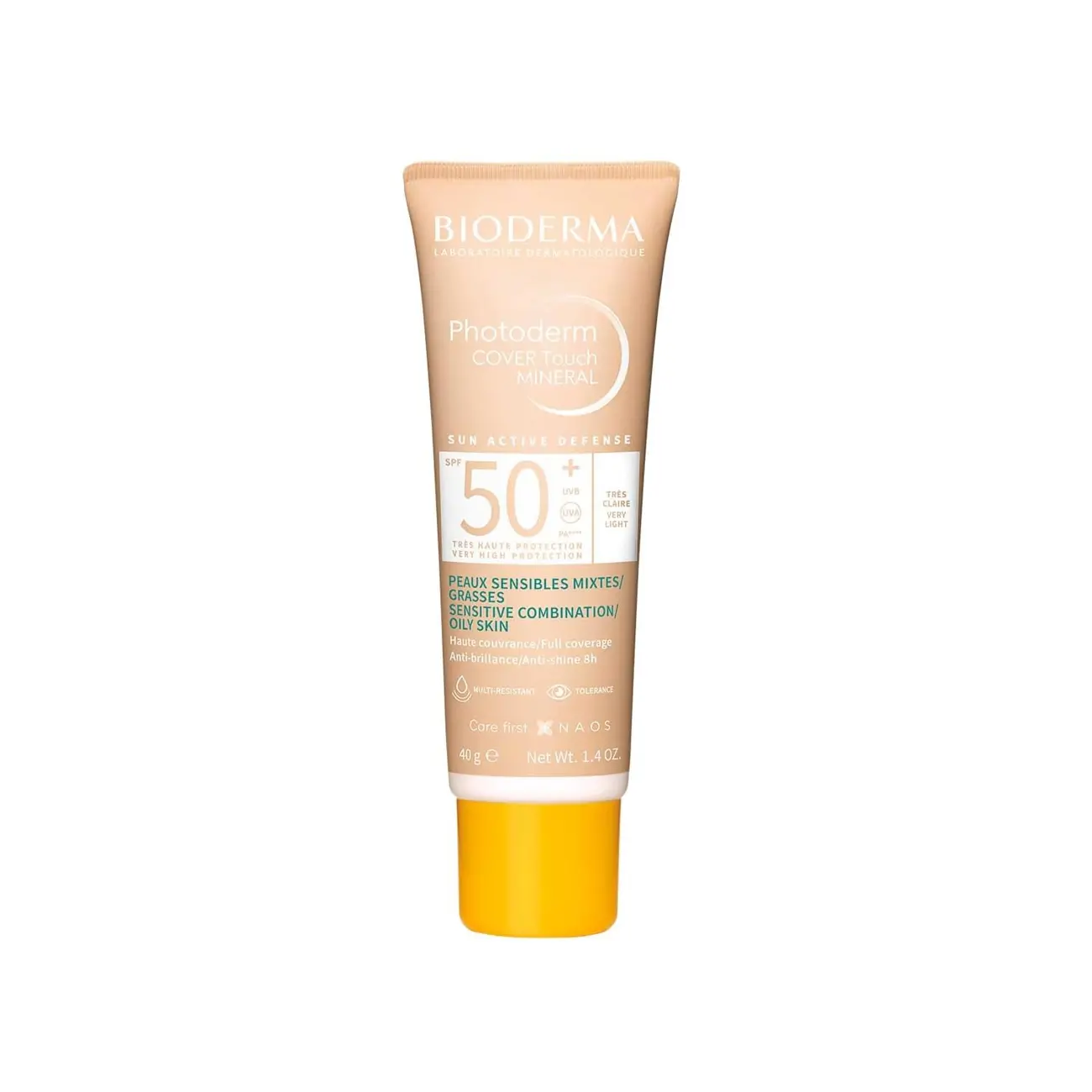 Bioderma Photoderm Cover Touch Mineral Ecran Spf50+ Teinte Tres Claire