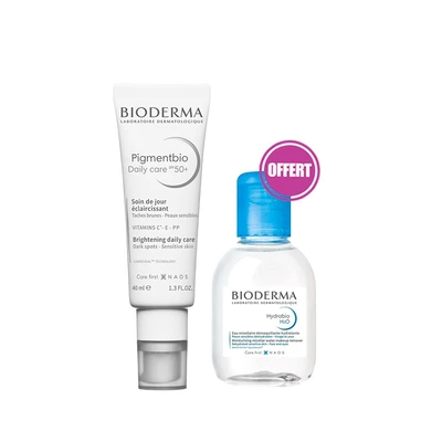 Bioderma Pack Promo Pigmentbio Daily Care Spf50 + Hydrabio Eau Micellaire 100ml Offerte