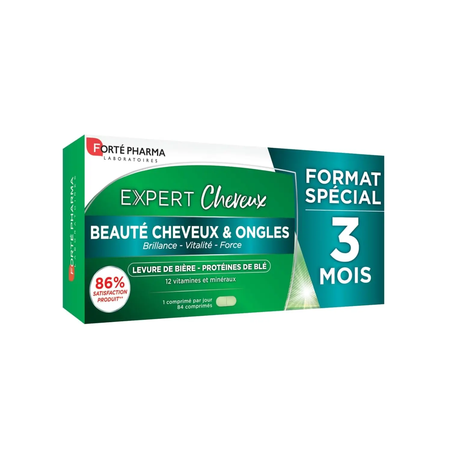 Forte Pharma Expert Cheveux Programme 3 Mois - Beaute Cheveux & Ongles - 84 Comprimes