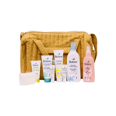 Biolane Sac Maternite Matelasse - Les Essentiels Bebe - Jaune