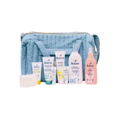 Biolane Sac Maternite Matelasse - Les Essentiels Bebe - Bleu