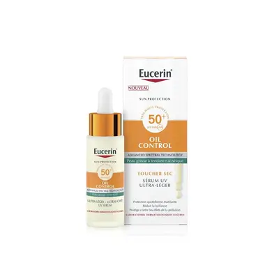 Eucerin Sun Protection Oil Control Serum Uv Ultra-leger - Ecran Spf50+ 30ml