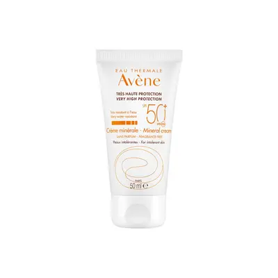 Avene Creme Solaire Minerale Visage Ecran Spf50+ - 50ml