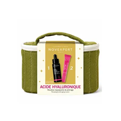 Novexpert Trousse Serum Booster Acide Hyaluronique 30ml + Lip Up Soin Levres Repulpant 8ml Offert