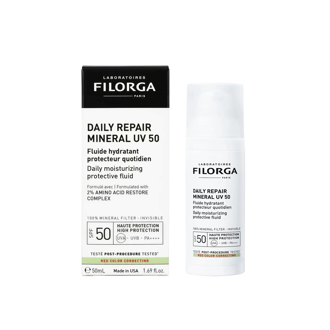 Filorga Daily Repair Mineral Uv 50 Fluide Hydratant Protecteur Ecran Spf 50 - 50ml