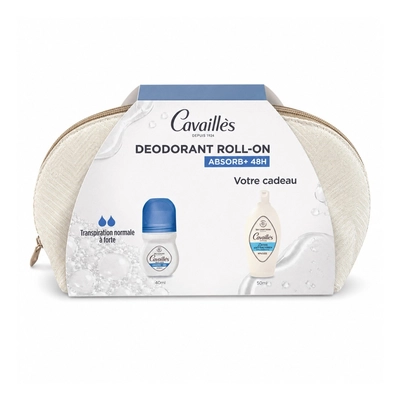 Roge Cavailles Deodorant Absorb+ 48h Roll-on 50ml + Gel Intime Anti-bacterien 50ml