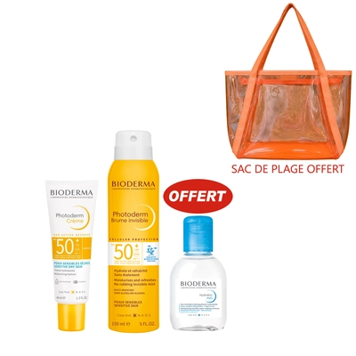 Bioderma Photoderm Pack Promo Brume Solaire 200ml + Creme Spf50 40ml + Hydrabio H2o 100ml