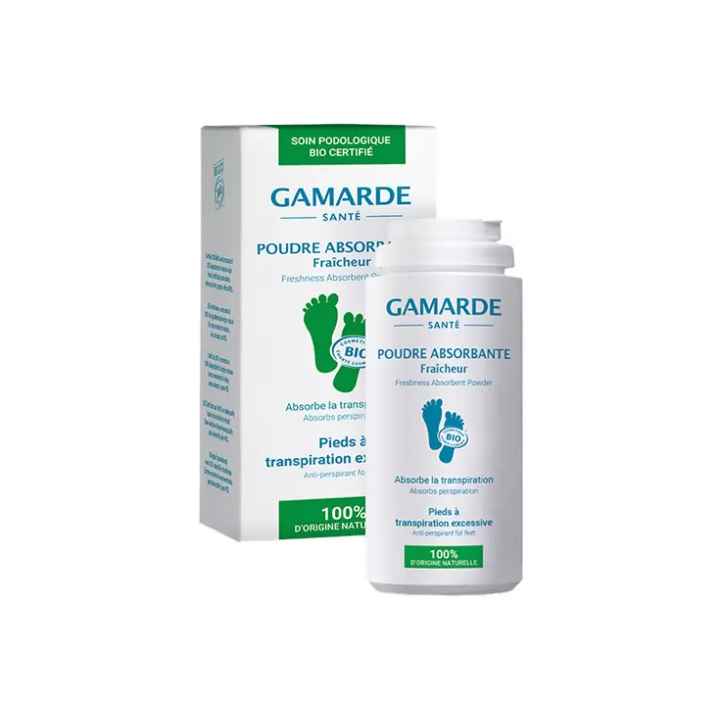 Gamarde Poudre Absorbante Pieds à Transpiration Excessive Bio - 35 G
