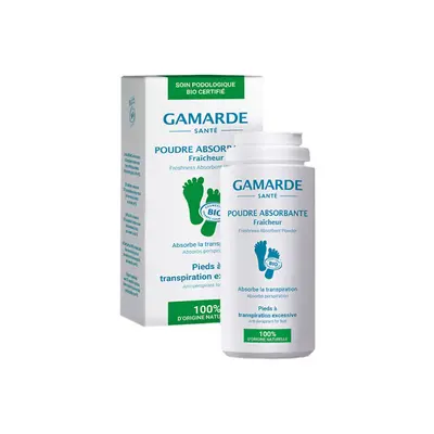 Gamarde Poudre Absorbante Pieds à Transpiration Excessive Bio - 35 G