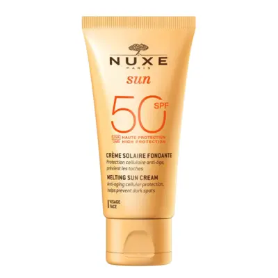 Nuxe Sun Creme Solaire Fondante Haute Protection Visage Ecran Spf50 - 50ml
