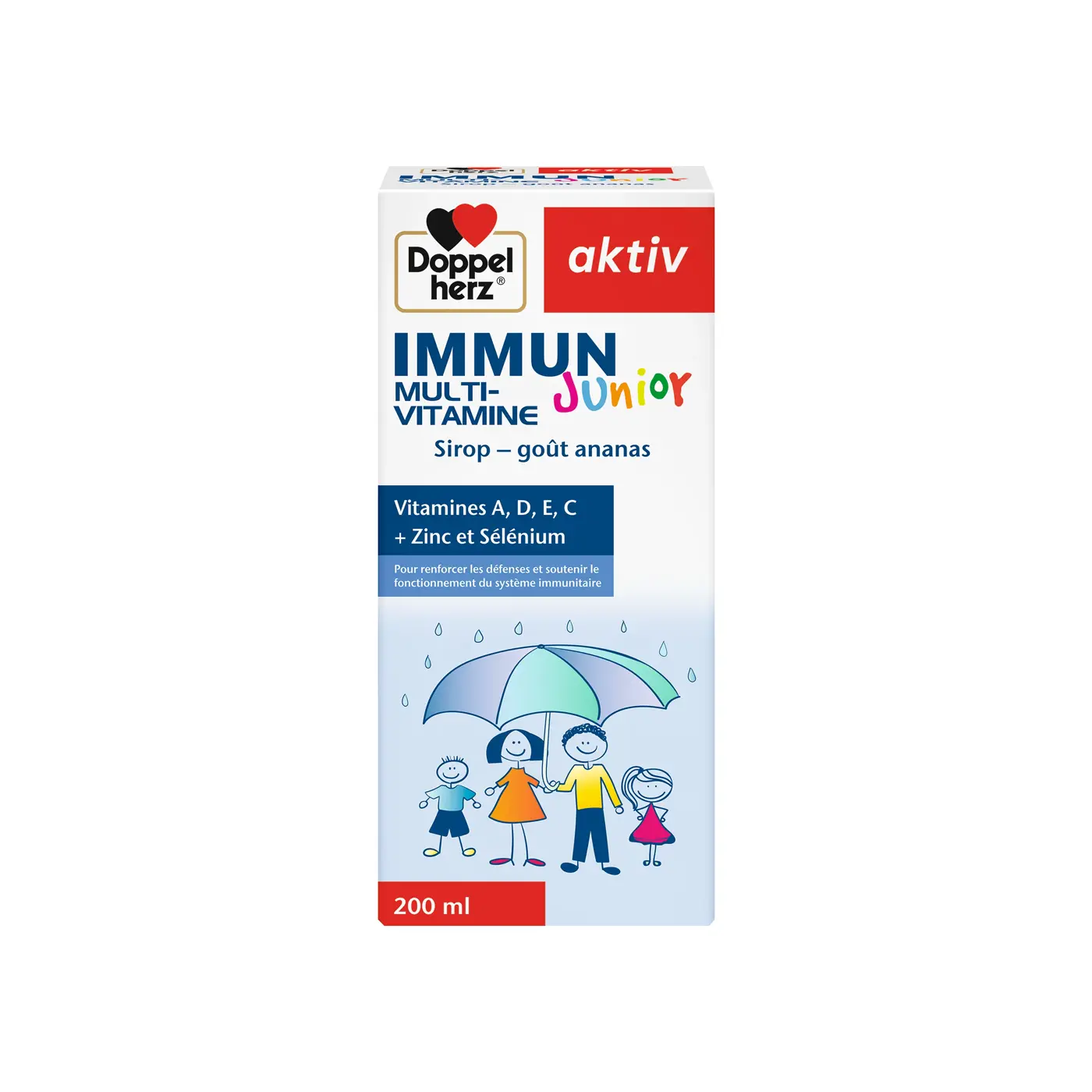 Doppelherz Aktiv Immun Junior Sirop Multivitamines – Gout Ananas - 200ml