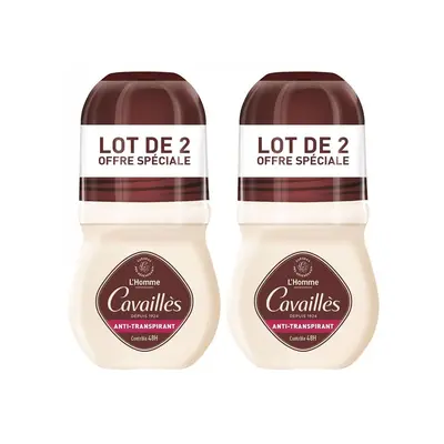 Roge Cavailles Pack Deodorant Anti-transpirant 48h Roll-on Homme - 2 X 50ml