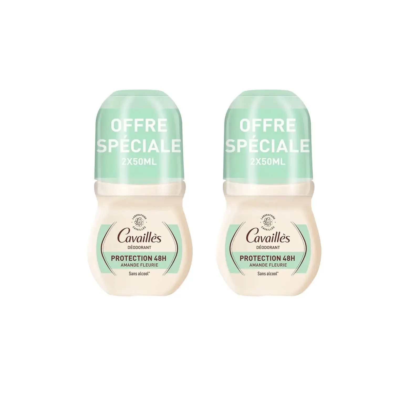 Cavailles Pack Promo Protection 48h Deodorant Roll-on - Lot 2 X 50 Ml