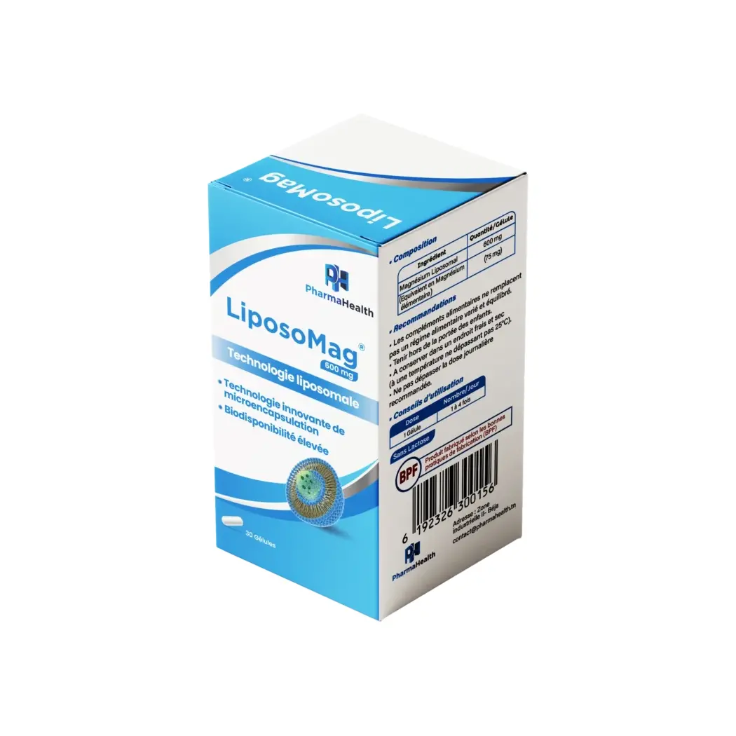 Pharmahealth Liposomag - Magnesium Liposomal 600mg - 30 Gelules