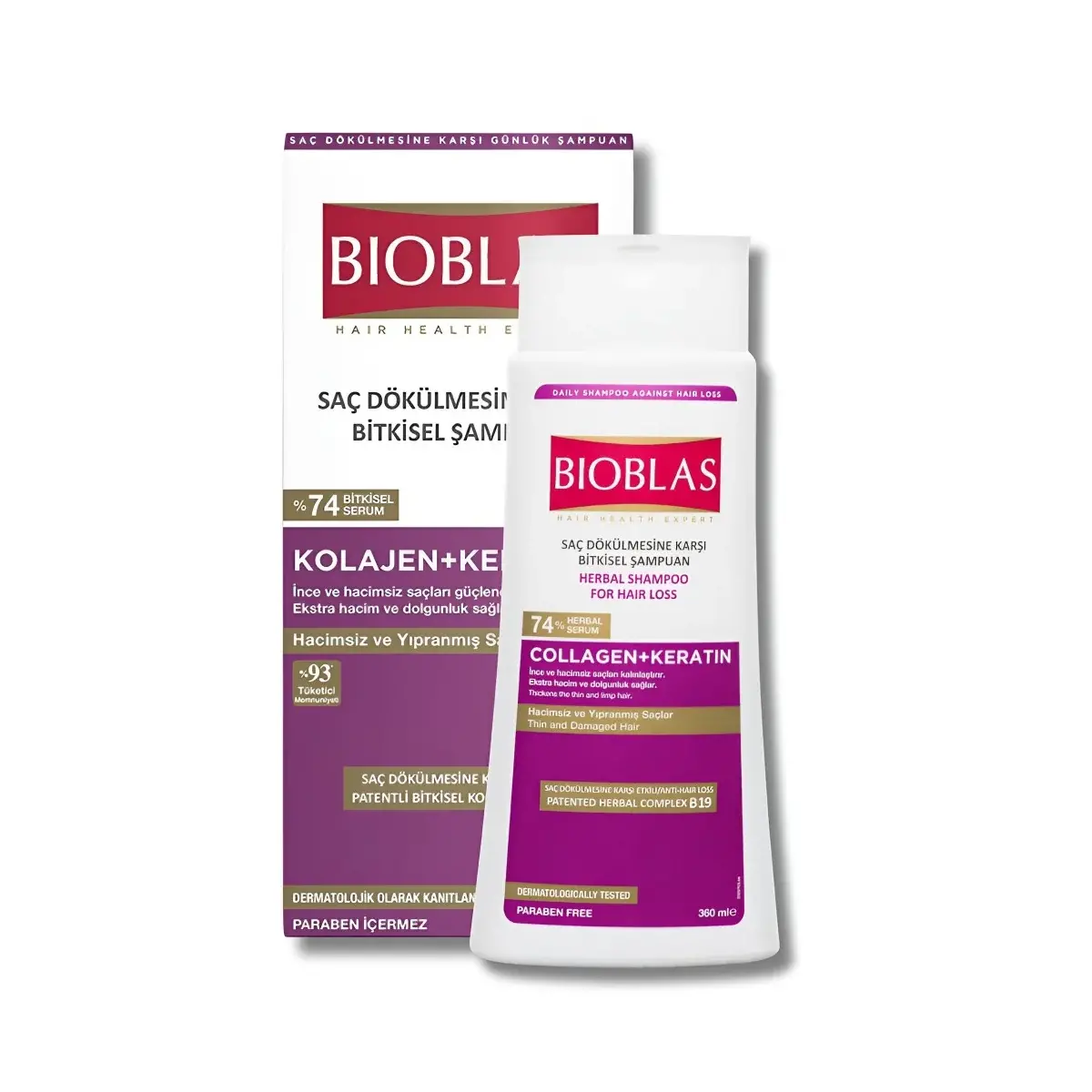 Bioblas Shampooing Collagene + Keratine - 360ml