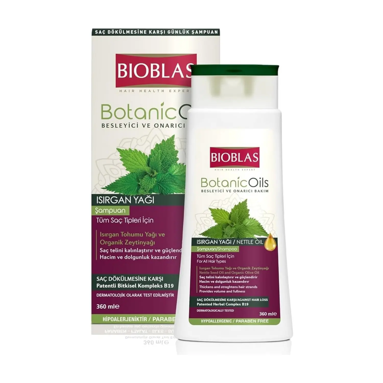 Bioblas Shampooing à L'extrait D'ortie - 360ml