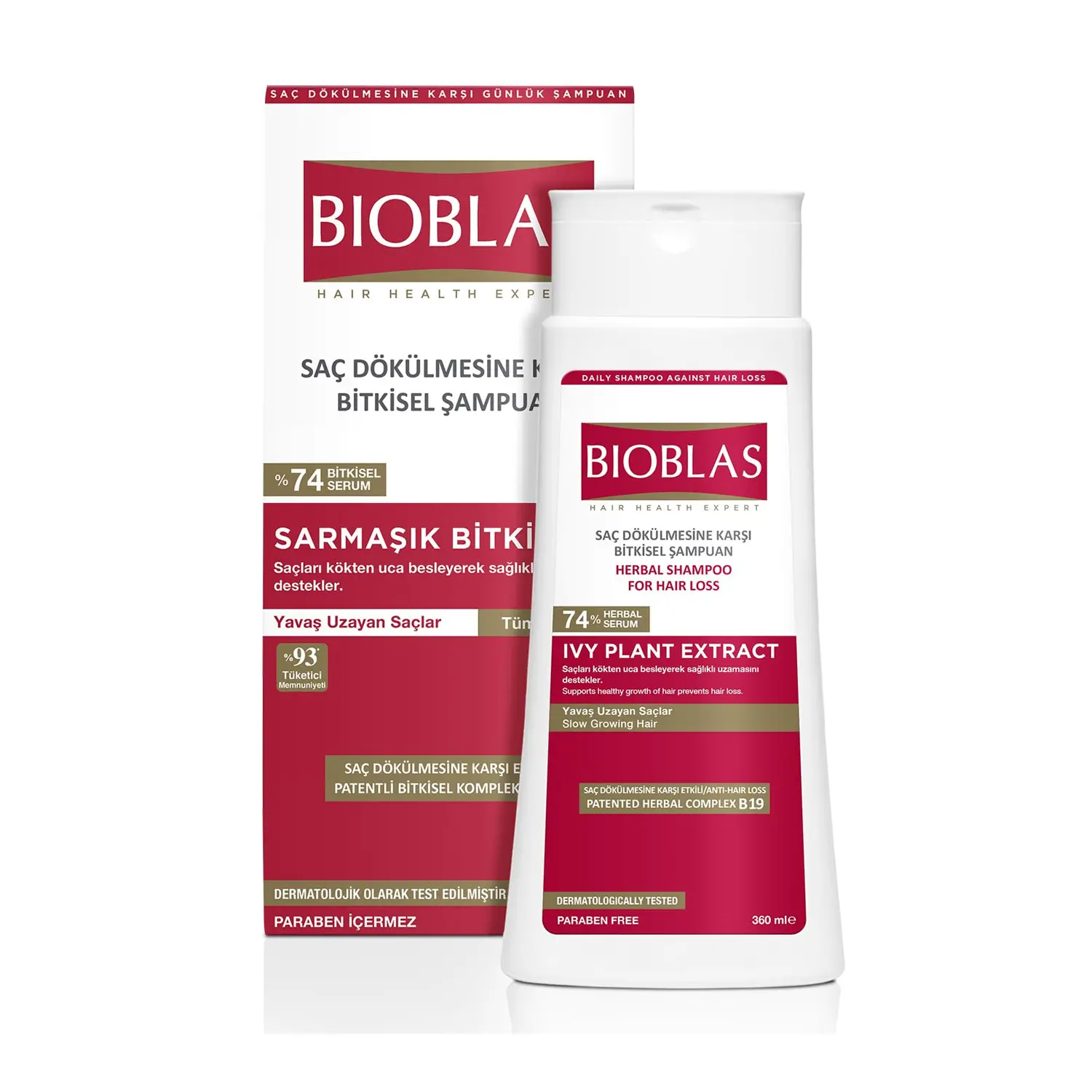 Bioblas Shampooing Ivy Plant Extract - Extrait De Lierre - 360ml