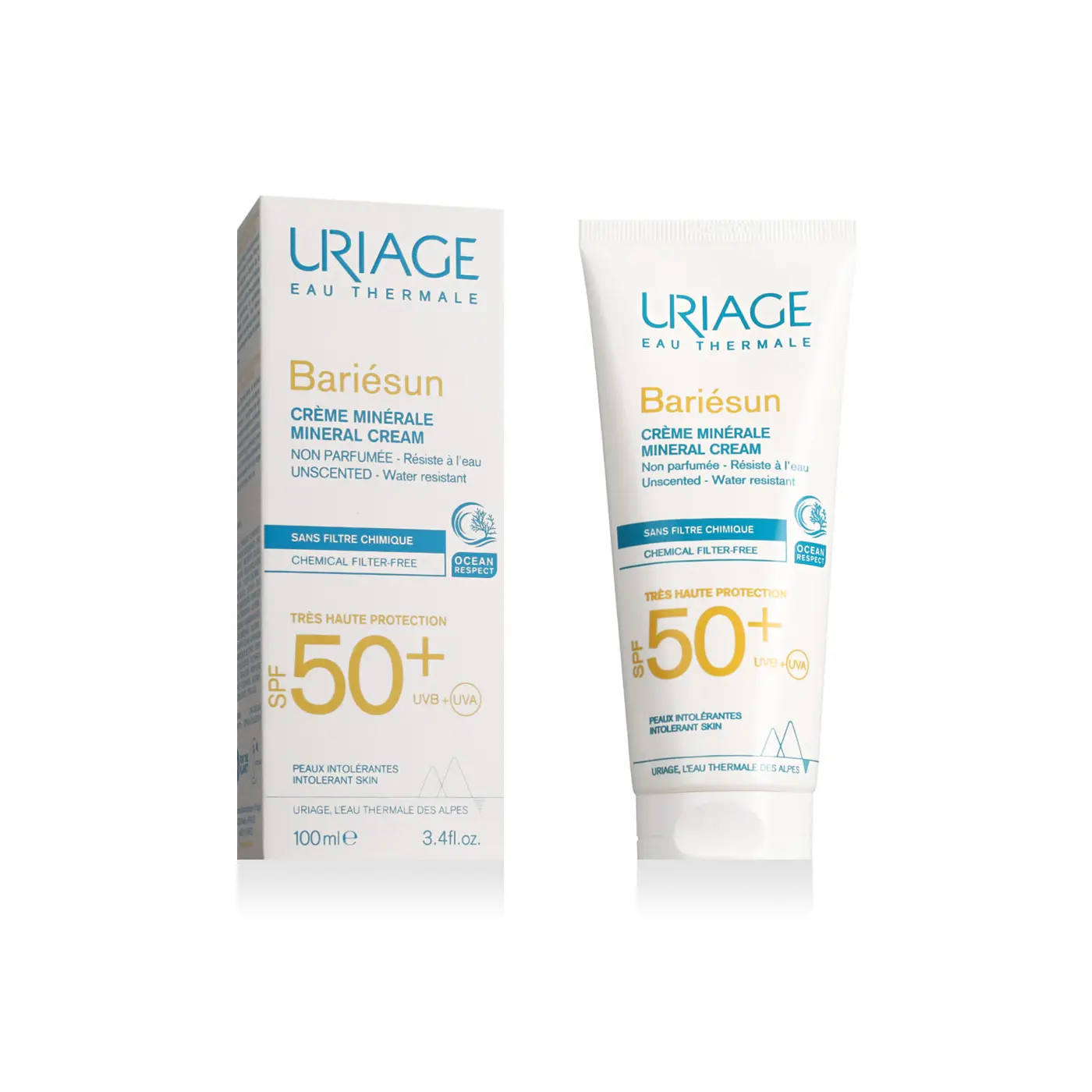 Uriage Bariesun Creme Minerale Tres Haute Protection Ecran Spf50+ - 100ml
