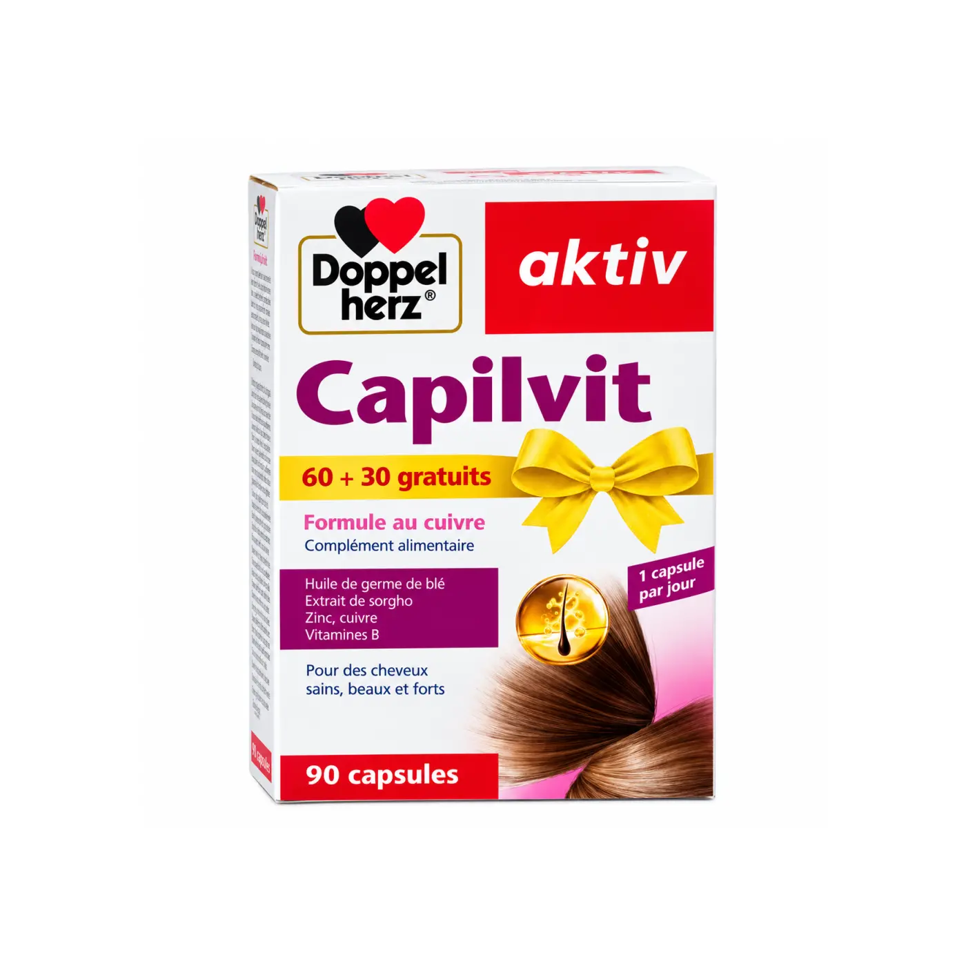 Doppelherz Aktiv Capilvit - Pack Promo 90 Capsules