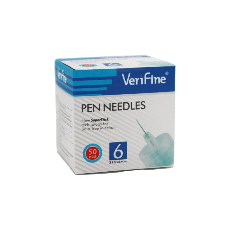 Verifine Pen Needles - Aiguilles Pour Stylo Insuline 31g X 6mm - Boite De 50