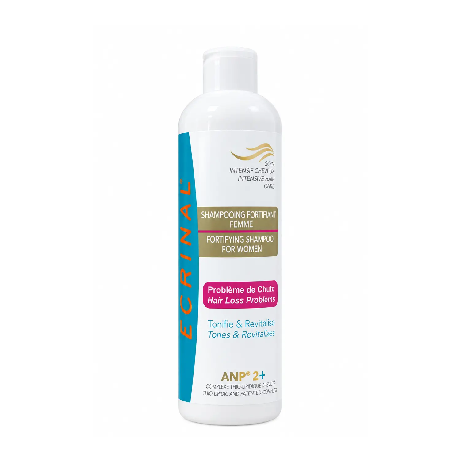 Ecrinal Shampoing Fortifiant Femme - Soin Intensif Cheveux Anp 2+ - 400ml