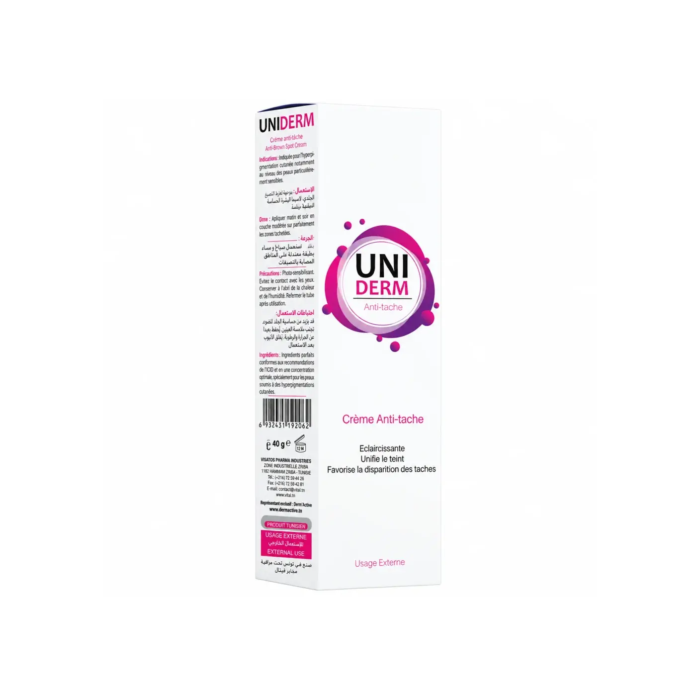 Vital Uniderm Creme Anti Tache - 45gr