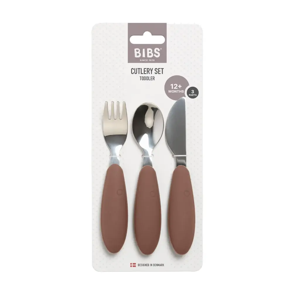 Bibs Set De Couverts 3 Pieces - Couleur Woodchuck
