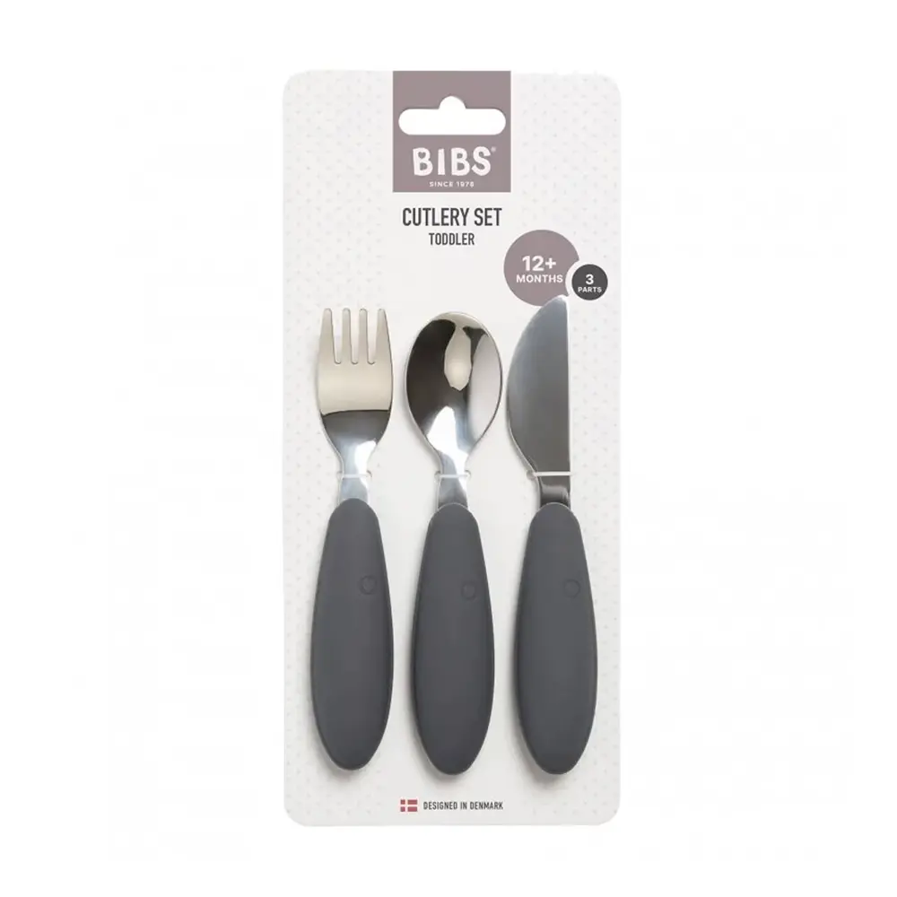 Bibs Set De Couverts 3 Pieces - Couleur Iron